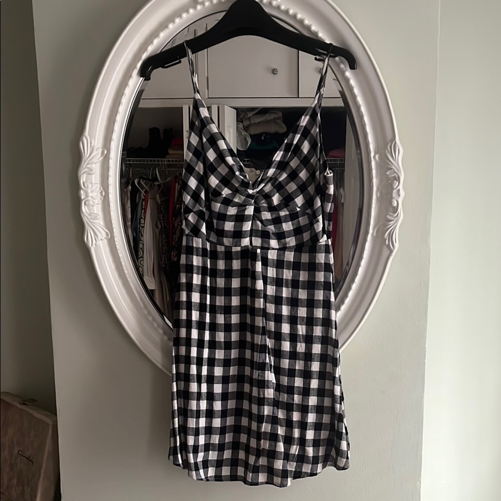 Black and White Gingham Dress